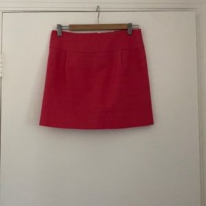 Pink dress skirt with front pleats